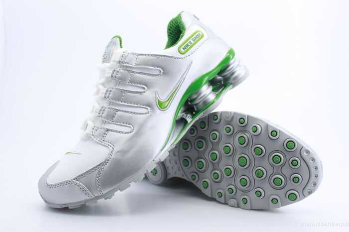 vertes et argentees chaussures nike shox nz (2)